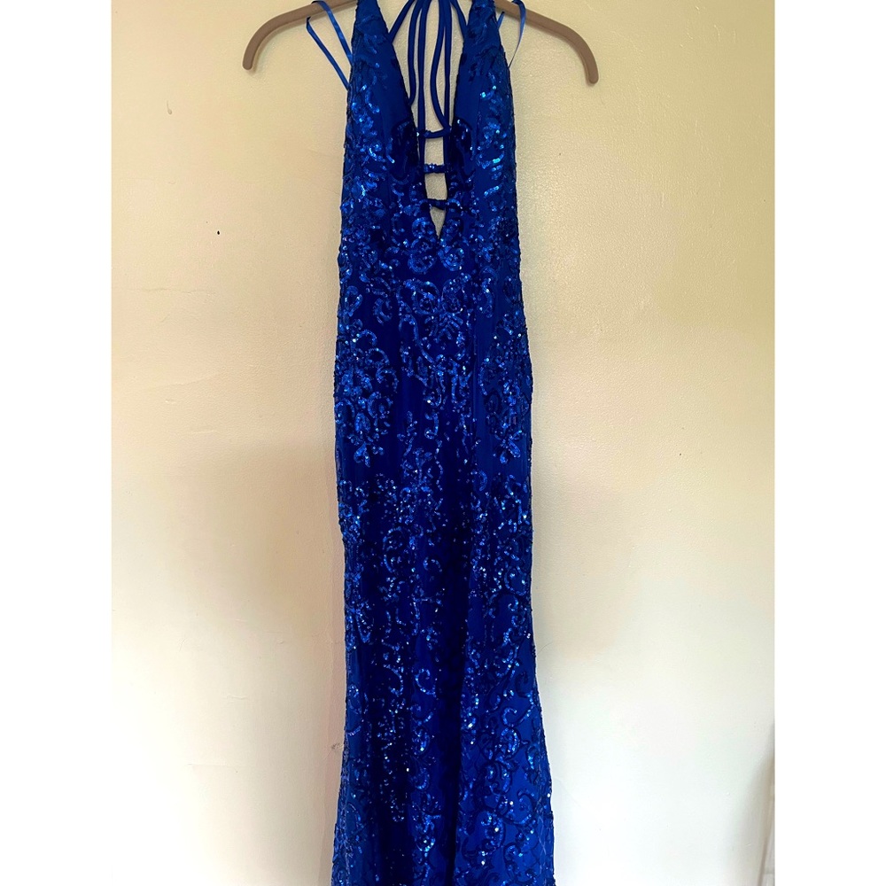 Blue Long Evening Gown/Dress with sparkles Women’s size 5